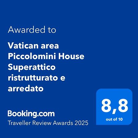 Vatican Area Piccolomini House Superattico Ristrutturato E Arredato 罗马 外观 照片